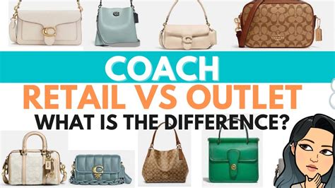 coach factory bags vs retail